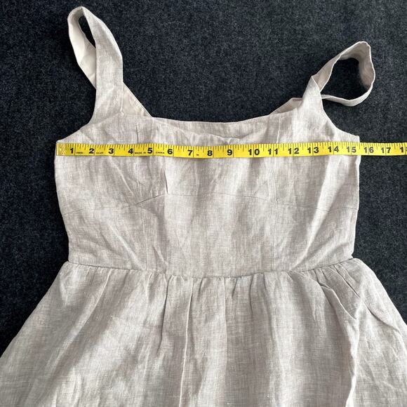 NWT Quince Beige Linen Fit&Flare Sundress Size S - Picture 15 of 16